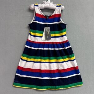 Polo Ralph Lauren Striped Tank Sundress Dress Girl’s Size 6 NEW NWT